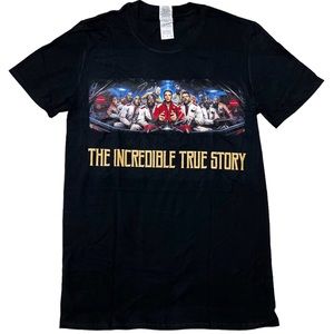 NWOT Logic The Incredible True Story {Gildan} SS Graphic T-Shirt Black Unisex S